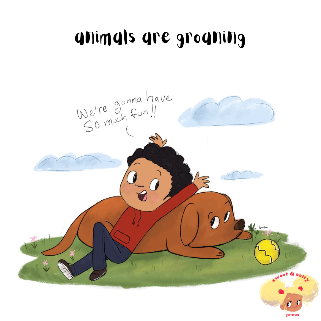 animals are groaning