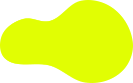 Grafik einer gelben, unregelmäßig geformten Figur auf schwarzem Hintergrund.