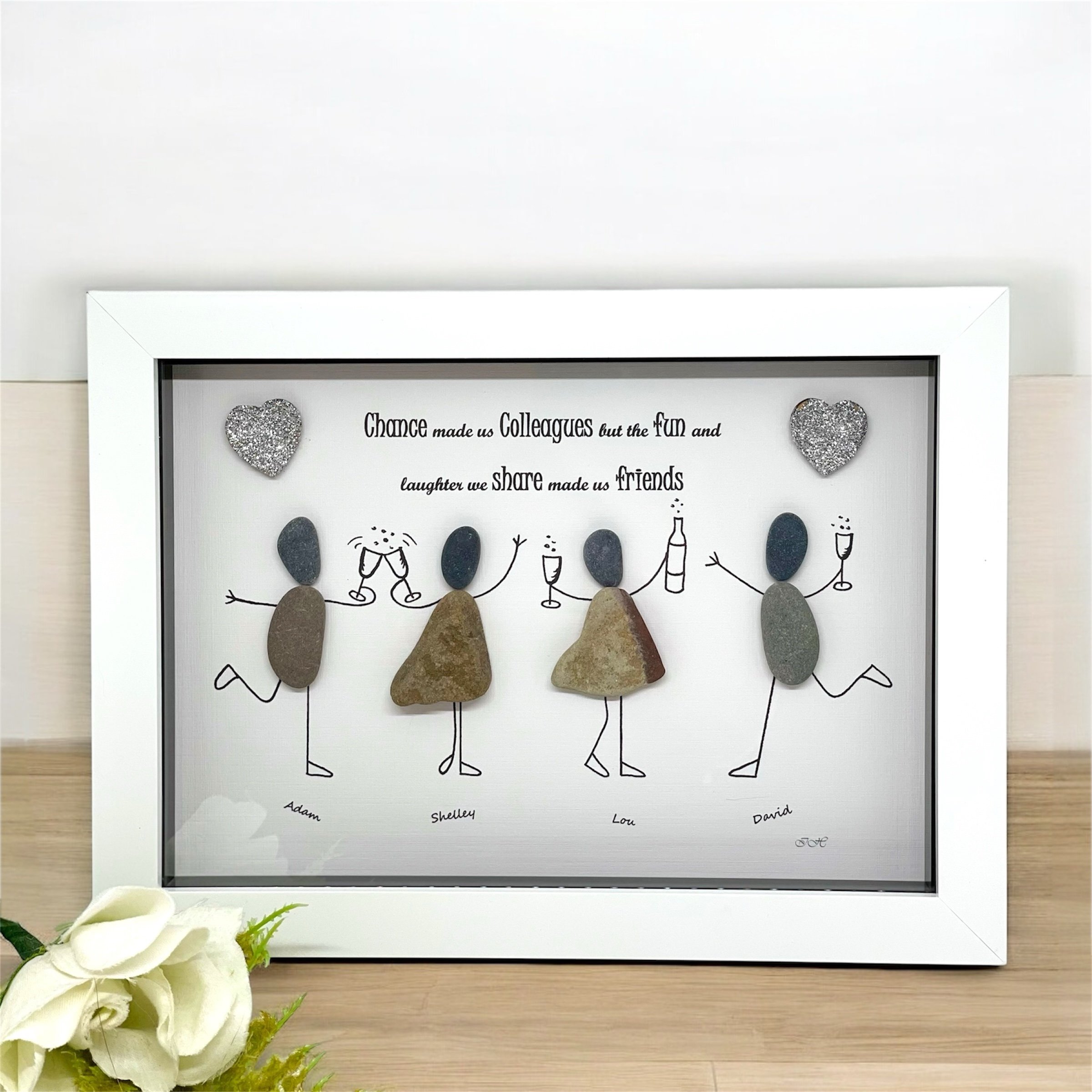 Chance made us Colleagues, Personalised Colleague Birthday Picture Or Leaving Gift