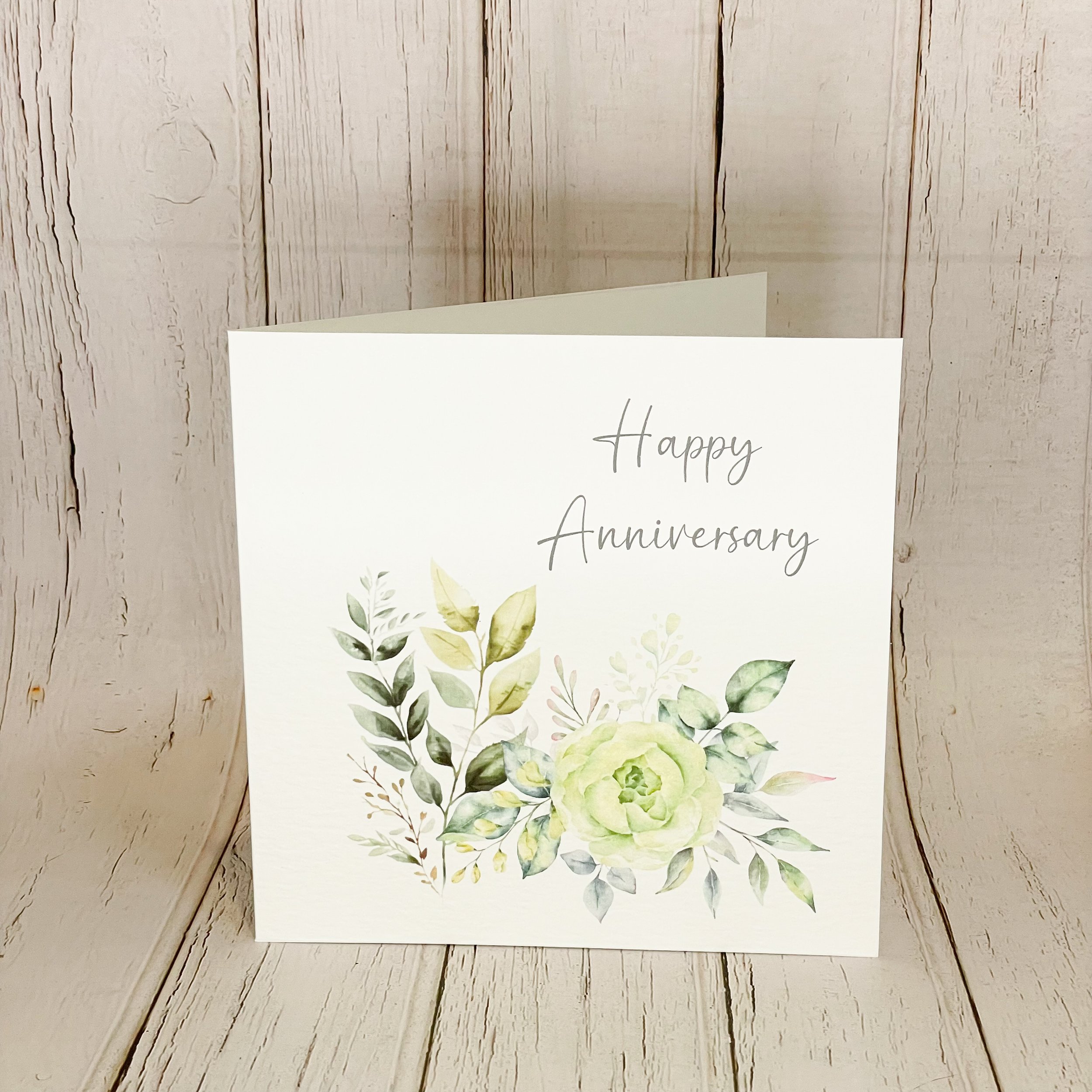 Happy Anniversary Card, Floral Design