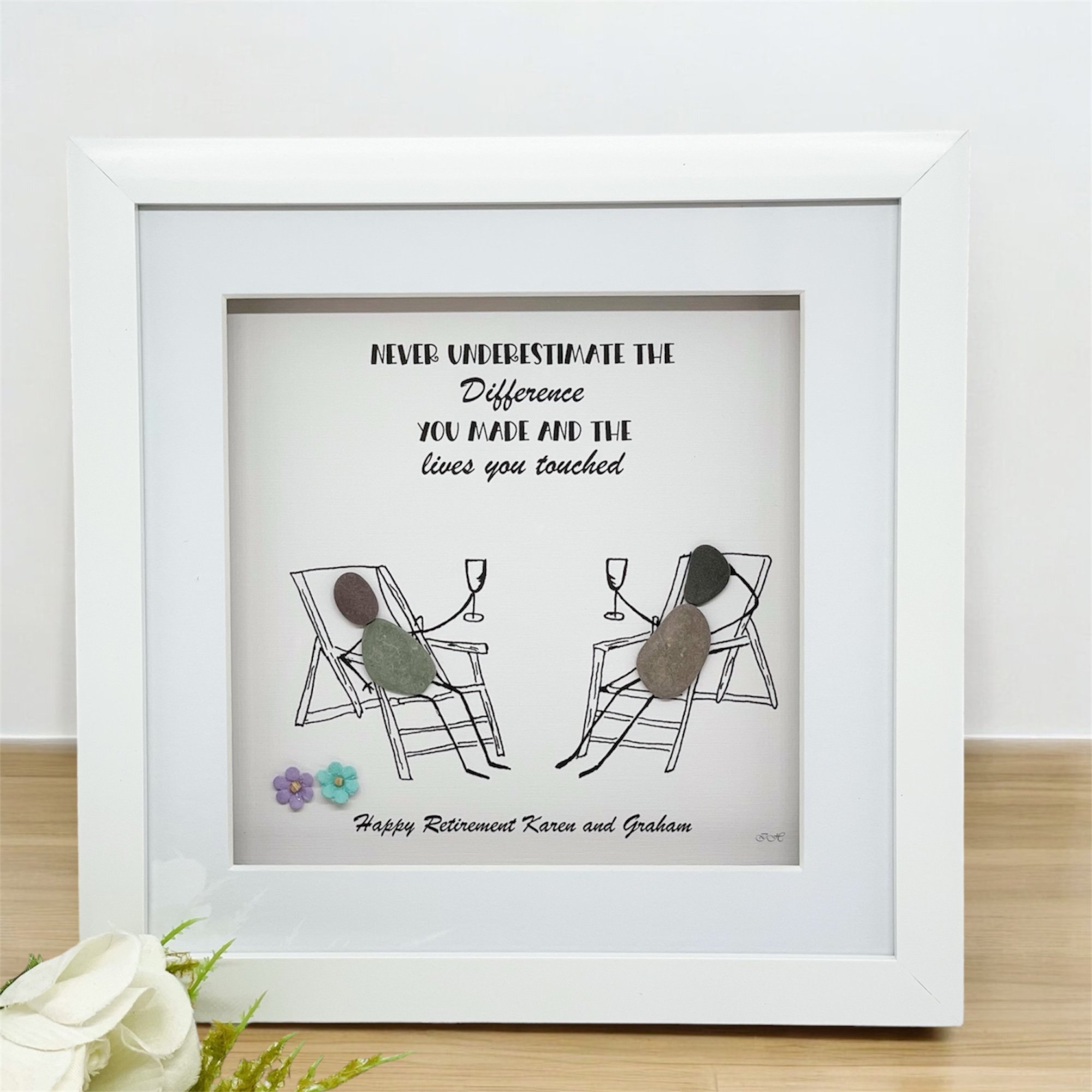 Retirement Pebble Art