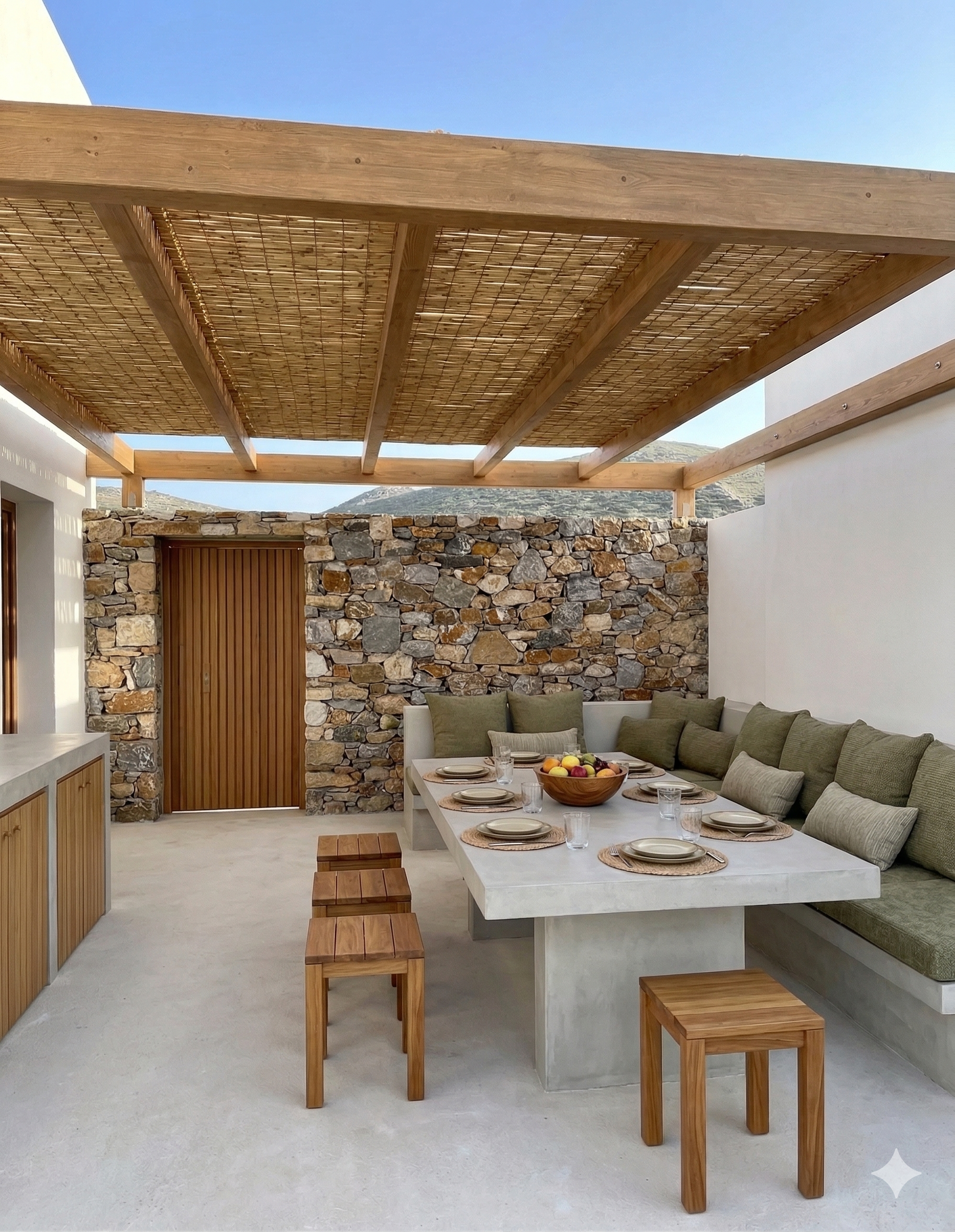 Le patio principal