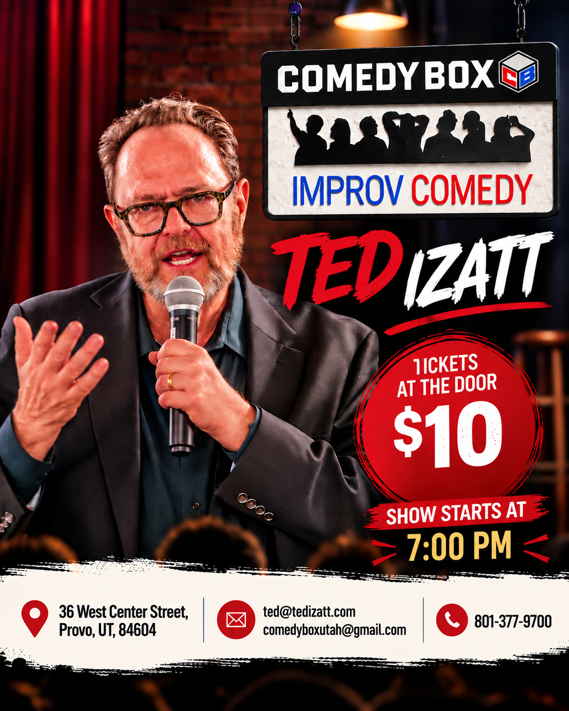 GET READY FOR A NIGHT OF LAUGHS at Provo! 🎤😂🎤