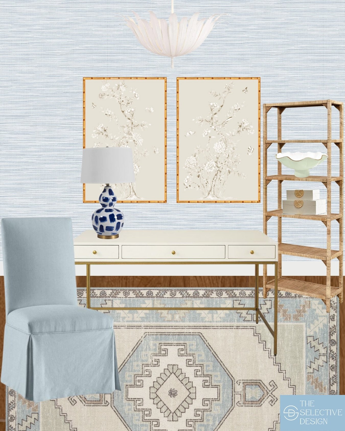 Comment OFFICE for the link to shop this post ⬇

A classic blue and white home office design 😍

classic contemporary home decor | southern home decor | southern traditional home decor | timeless decor | timeless home decor | classic home decor | tra
