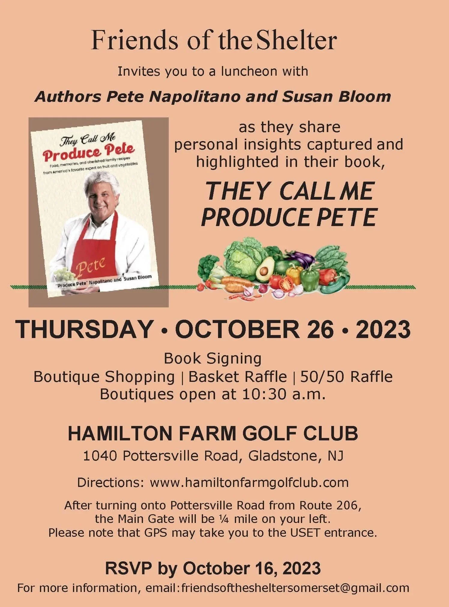 2023 Author Luncheon with Produce Pete & Susan Bloom