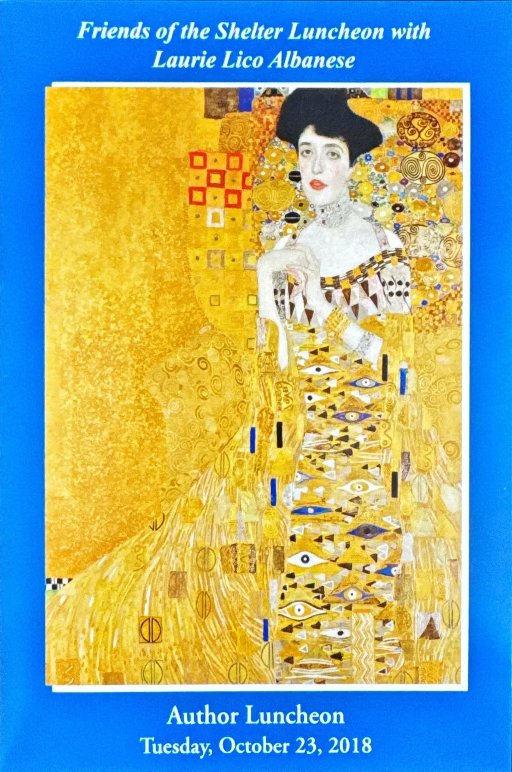 2018 Author Luncheon with best selling author Laurie Lico Albanese and her book Stolen Beauty