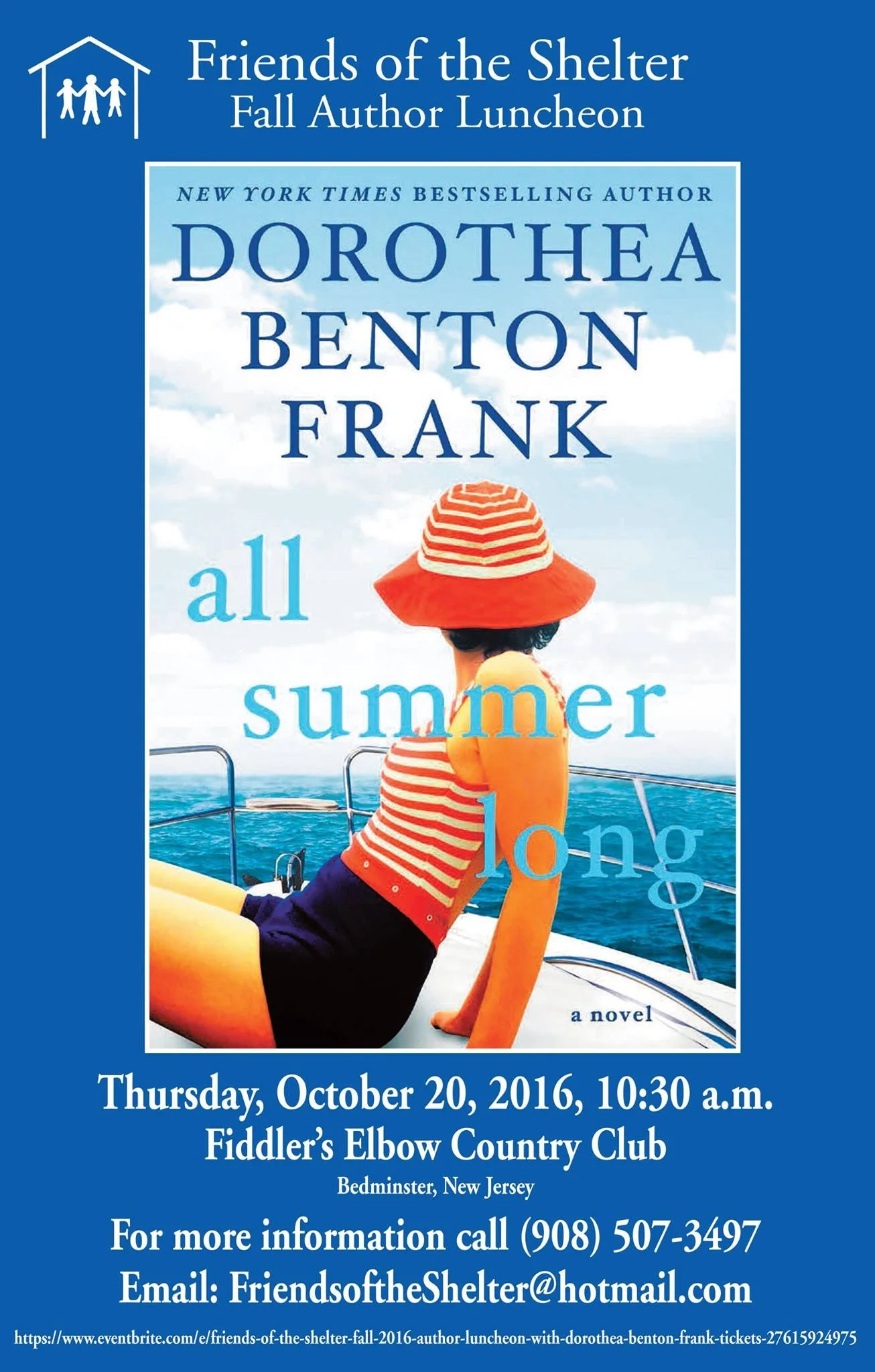 2016 Author Luncheon with New York Times best selling author Dorothea Benton Frank