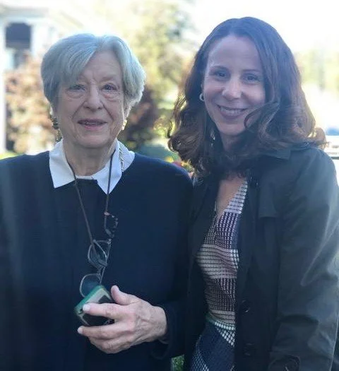 Friends of the Shelter President, Terry Thompson with Alyson Richman