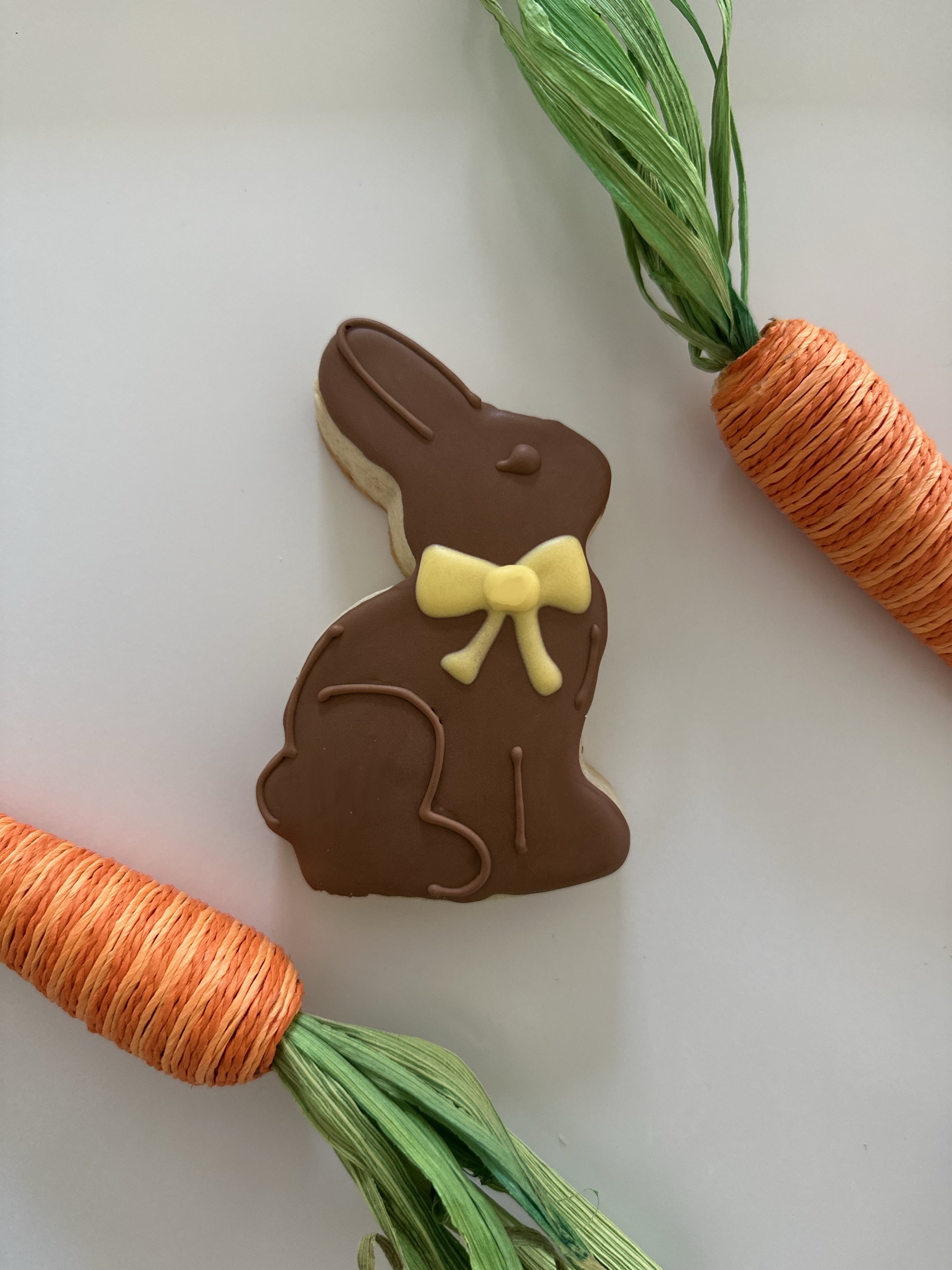 "Chocolate" Bunny Cookie