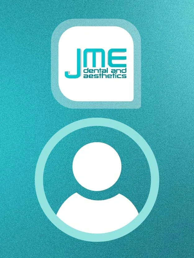 Digital ID card for JME Dental and Aesthetics with a generic user icon.