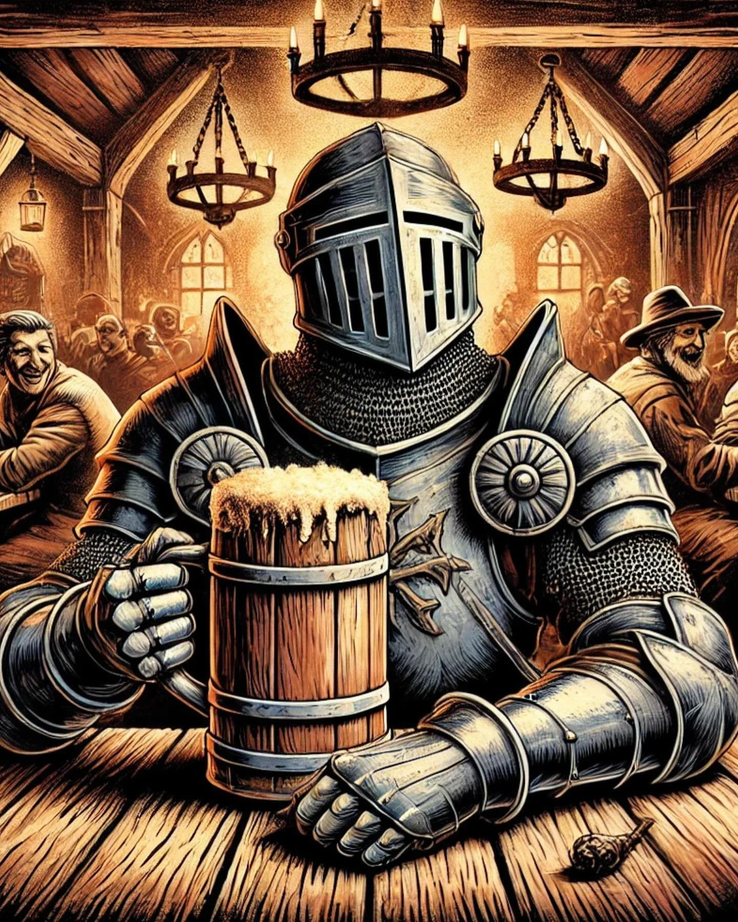 ⚔️ Knights&rsquo; Night Out 🍺

Gather your fellow adventurers and prepare for an evening of legendary brews, hearty laughs, and tales from the realm! At Hammered Helm Brewing Company, Knights&rsquo; Night Out is your chance to raise a tankard and to