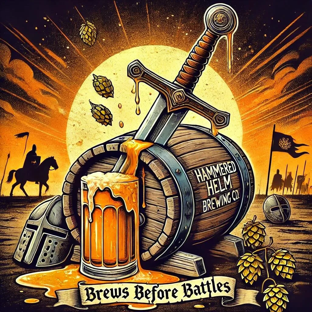 🏰🍺 Brews Before Battles ⚔️ Raise your tankard and prepare for glory&mdash;because every great adventure starts with a pint. 🍻 #HammeredHelm #BrewsBeforeBattles #MedievalVibes #CraftBeer