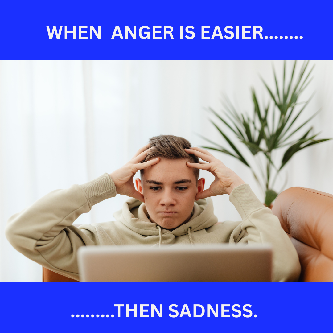 When Anger Is Easier Than Sadness
