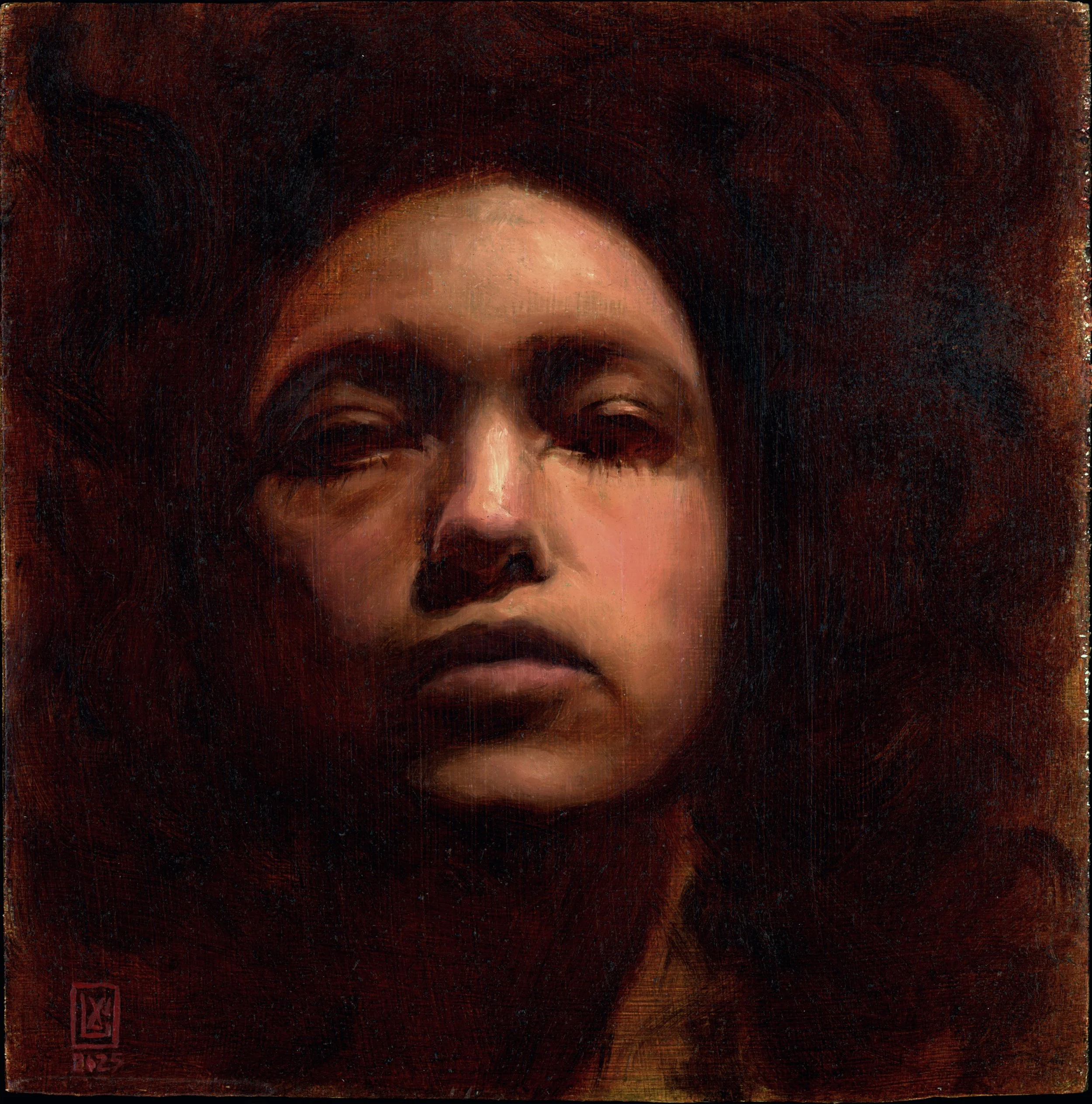 "Abyss" 
Oil on panel  19x18,5 cm
Available 