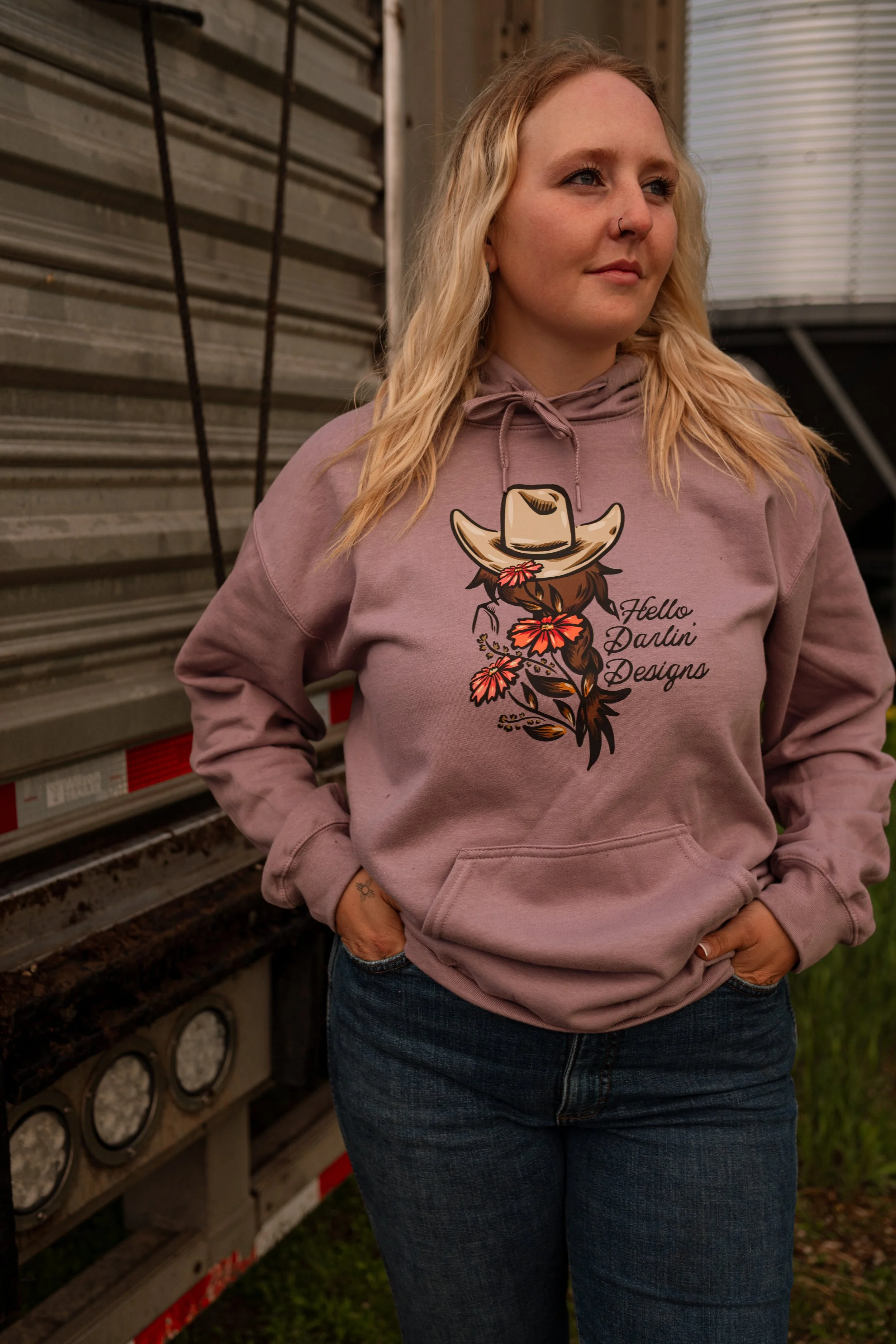 "Hello Darlin Cowgirl" Hoodie