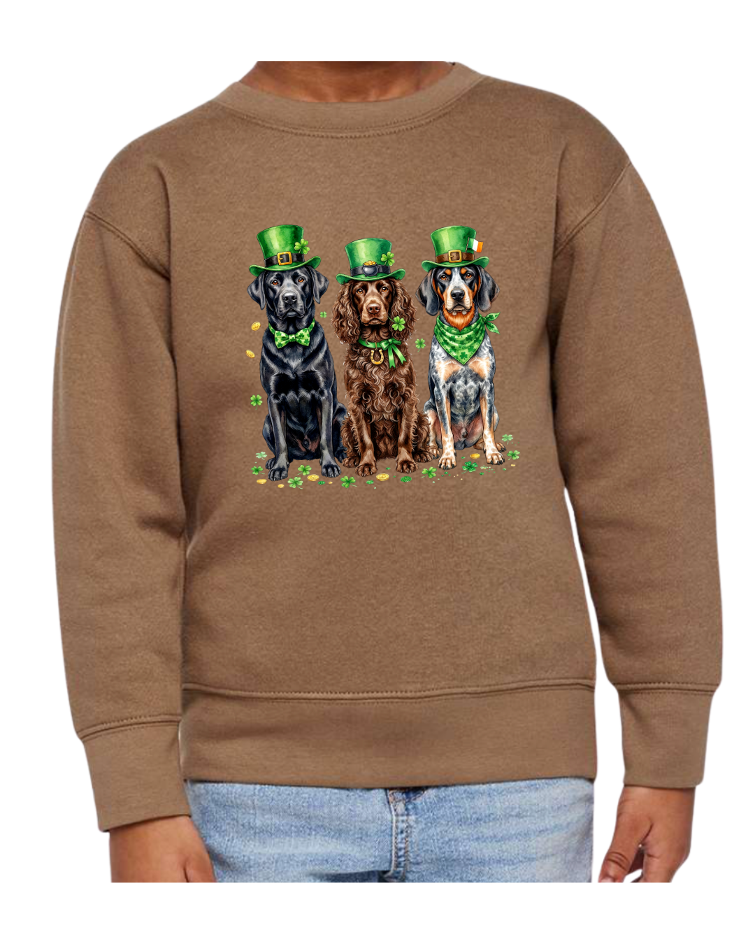 "St.Patty's Hunting Dogs" Toddler Sweatshirt