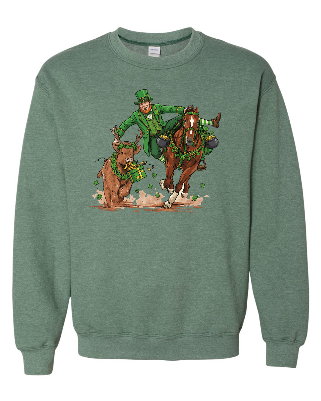 "Steer Wrestling Leprechaun" Sweatshirt