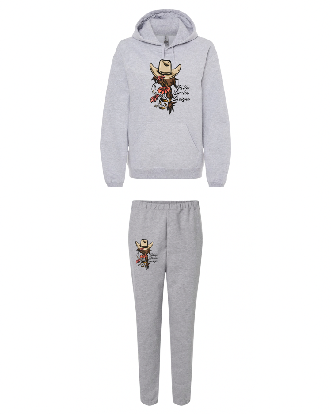 Hello Darlin Hoodie/Sweatpants Set