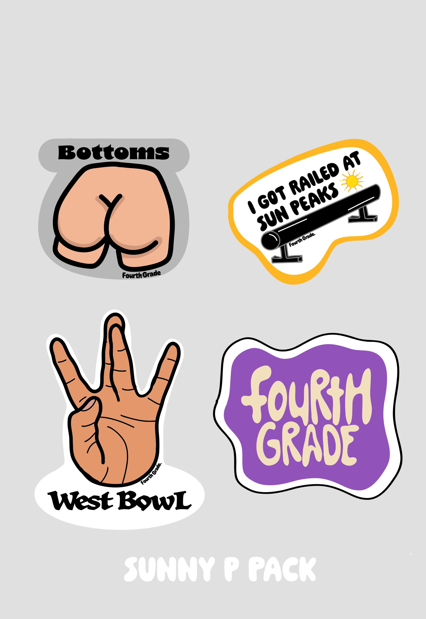 8 pack sticker 4th grade stickers