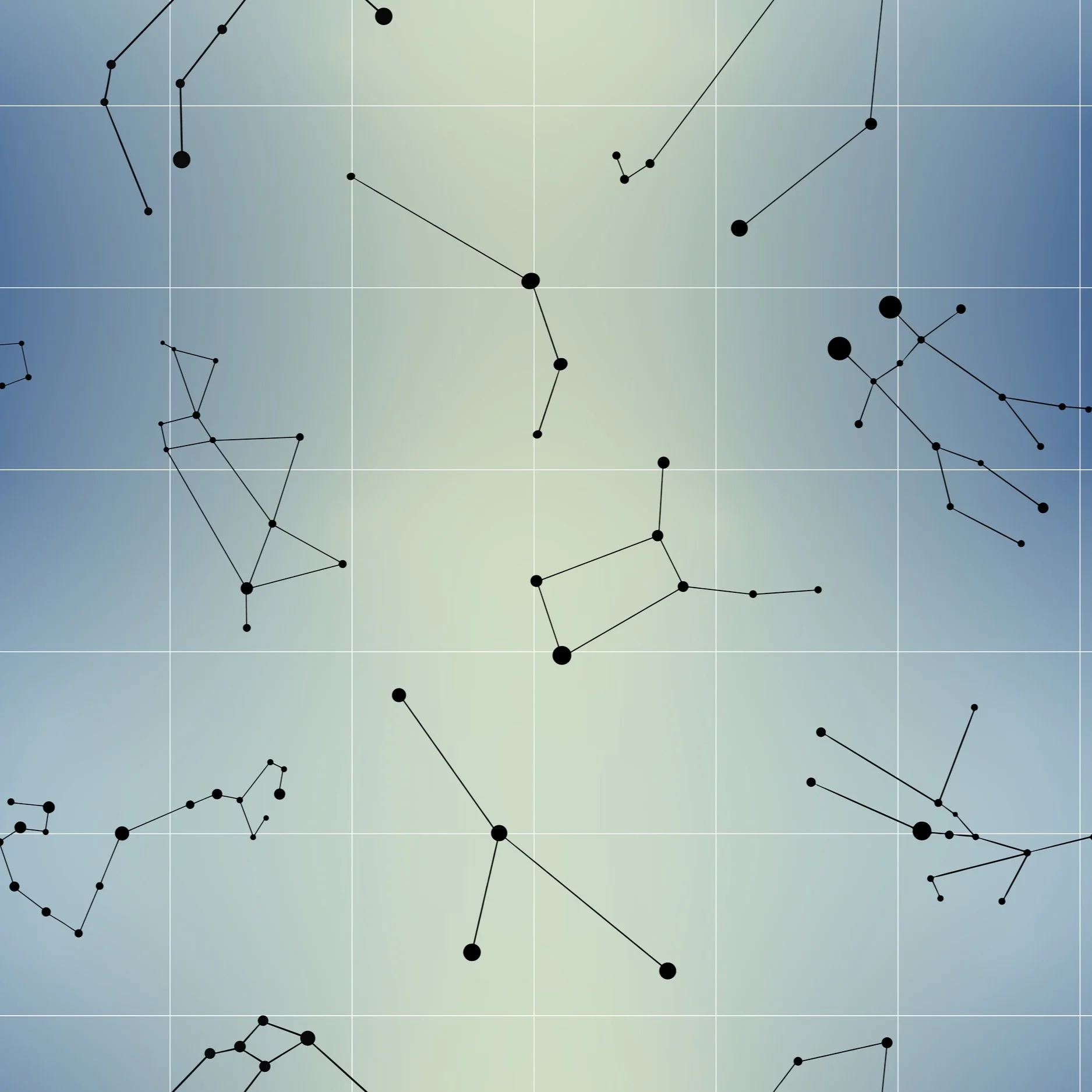 Blue Constellation Repeat Pattern by Erin Plant
