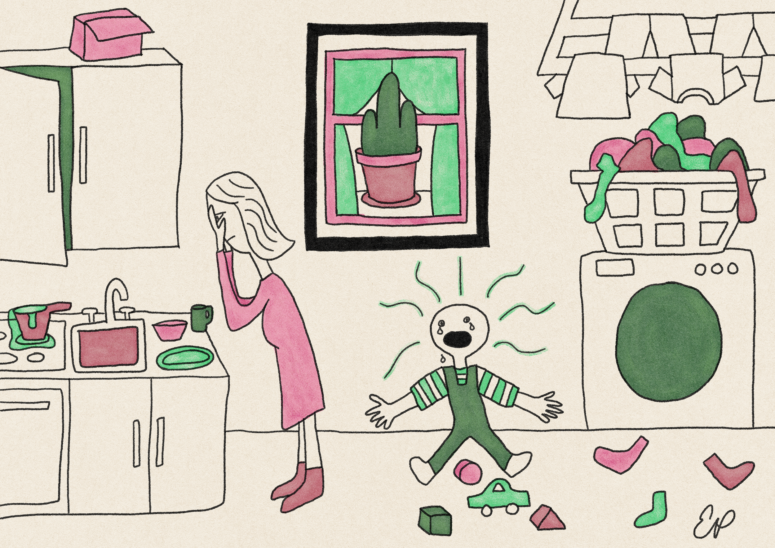 Sensory Overload. Digital illustration. 2023