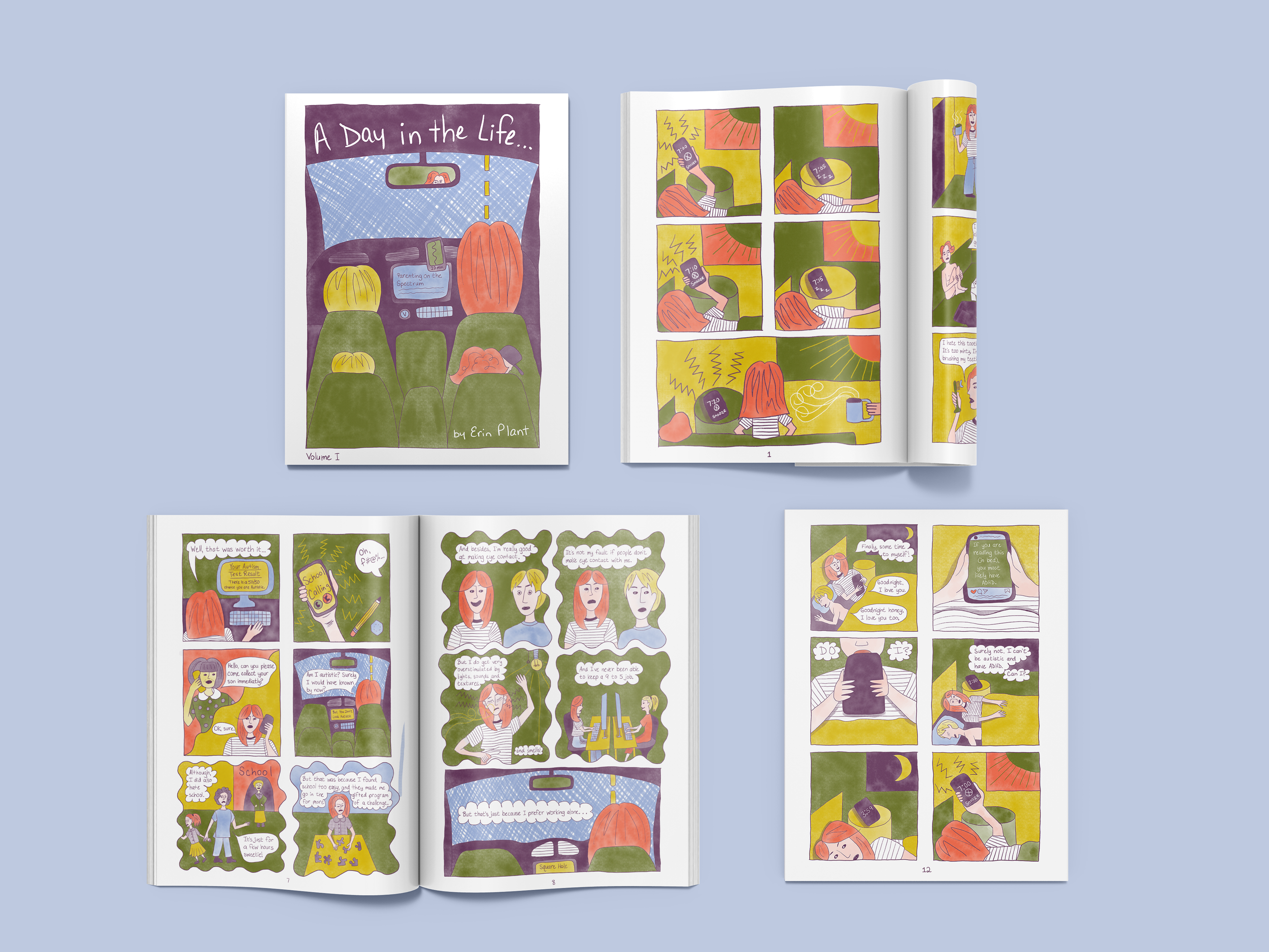 Mock-up of 'A Day in the Life...' comic book. 2024