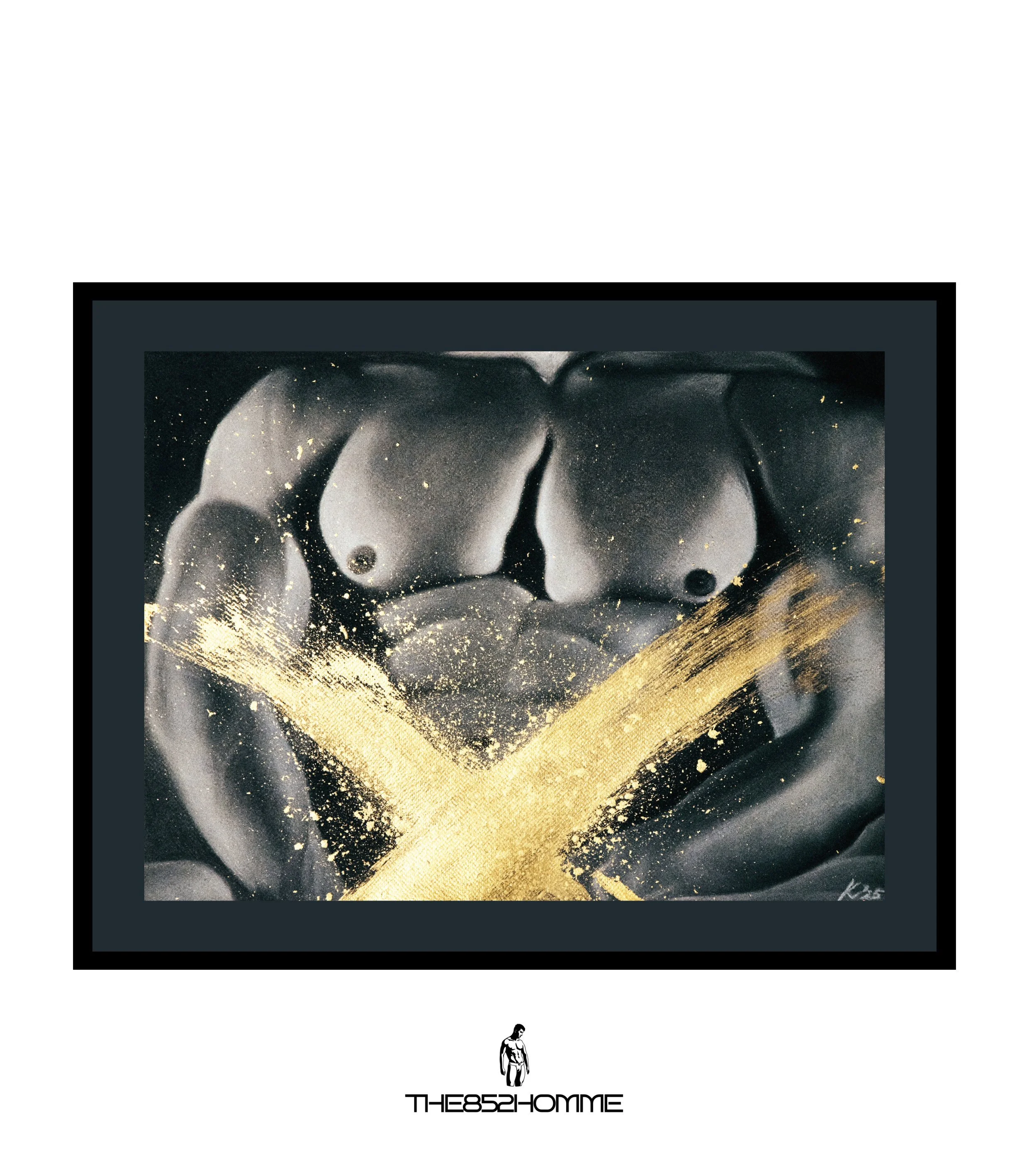 Title: The Gold Standard
Medium: Charcoal & Gold Acrylic paint on paper 92lb (250 gsm)
Limited Edition Giclée Print | Framed Option Available