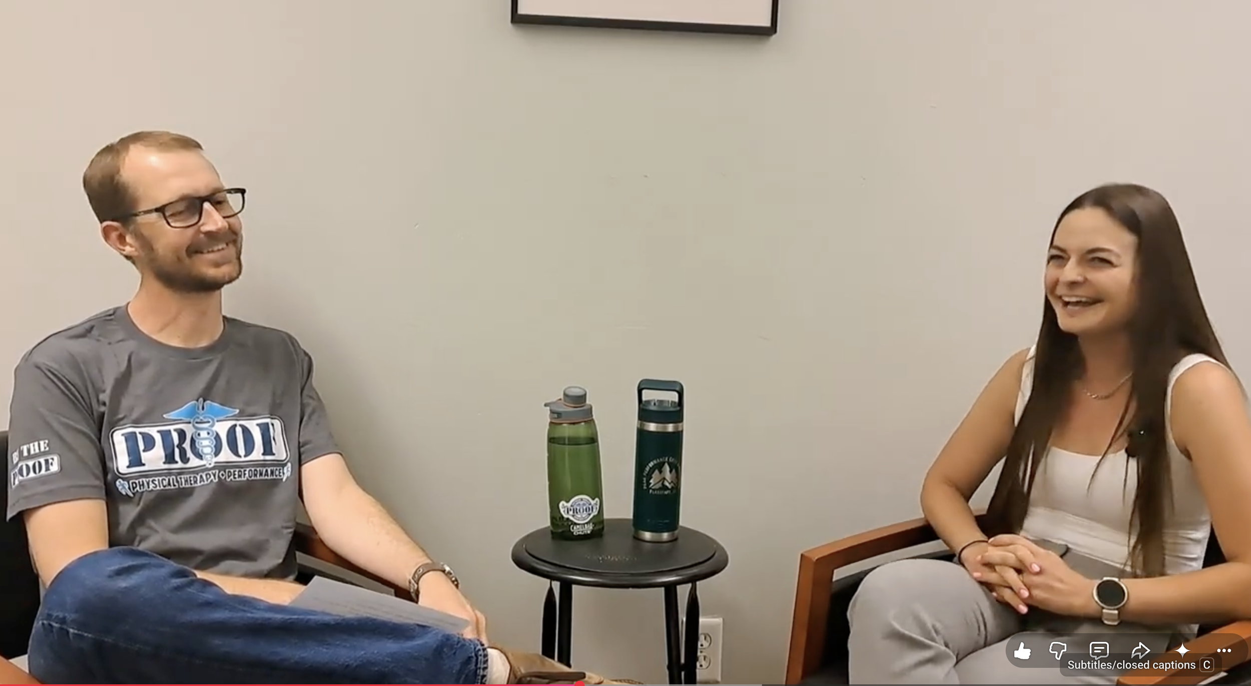 Dr. Jordan with Proof Physical Therapy interview of Danielle from Peak Performance Cryo and Recovery