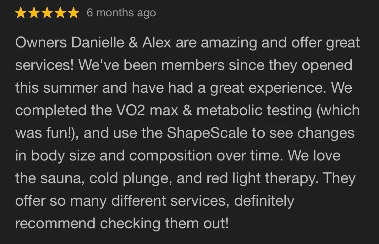 Peak Performance Cryo & Recovery in Flagstaff, AZ 5 star review