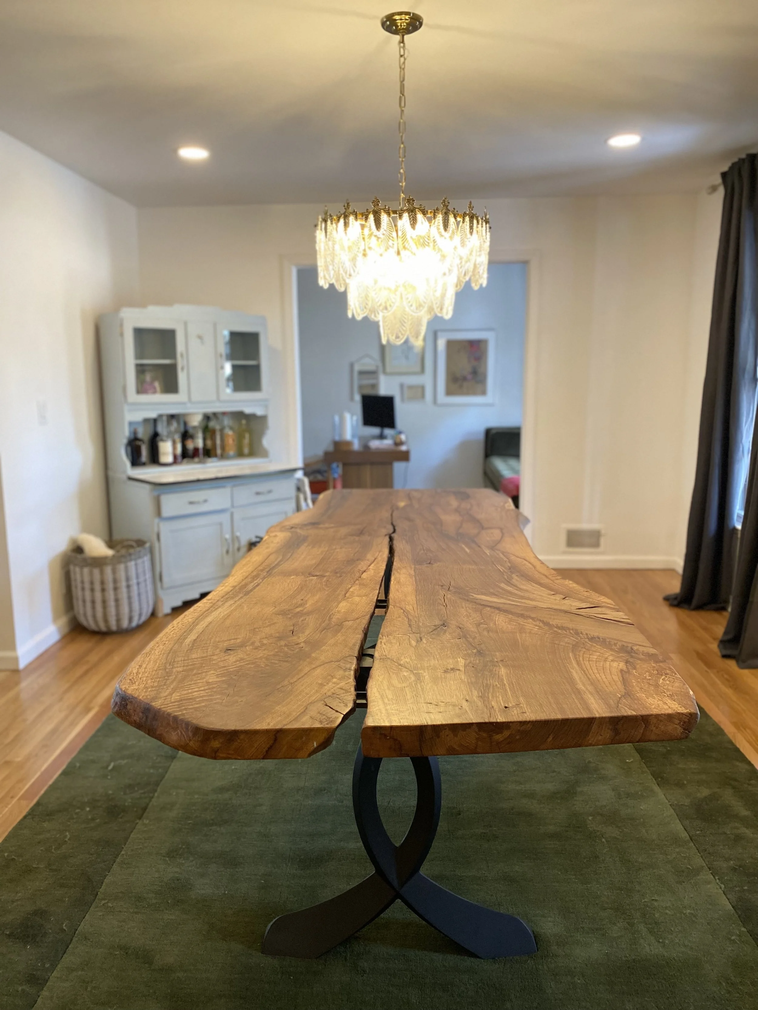 Canon Wood Co. modern farmhouse-style dining table