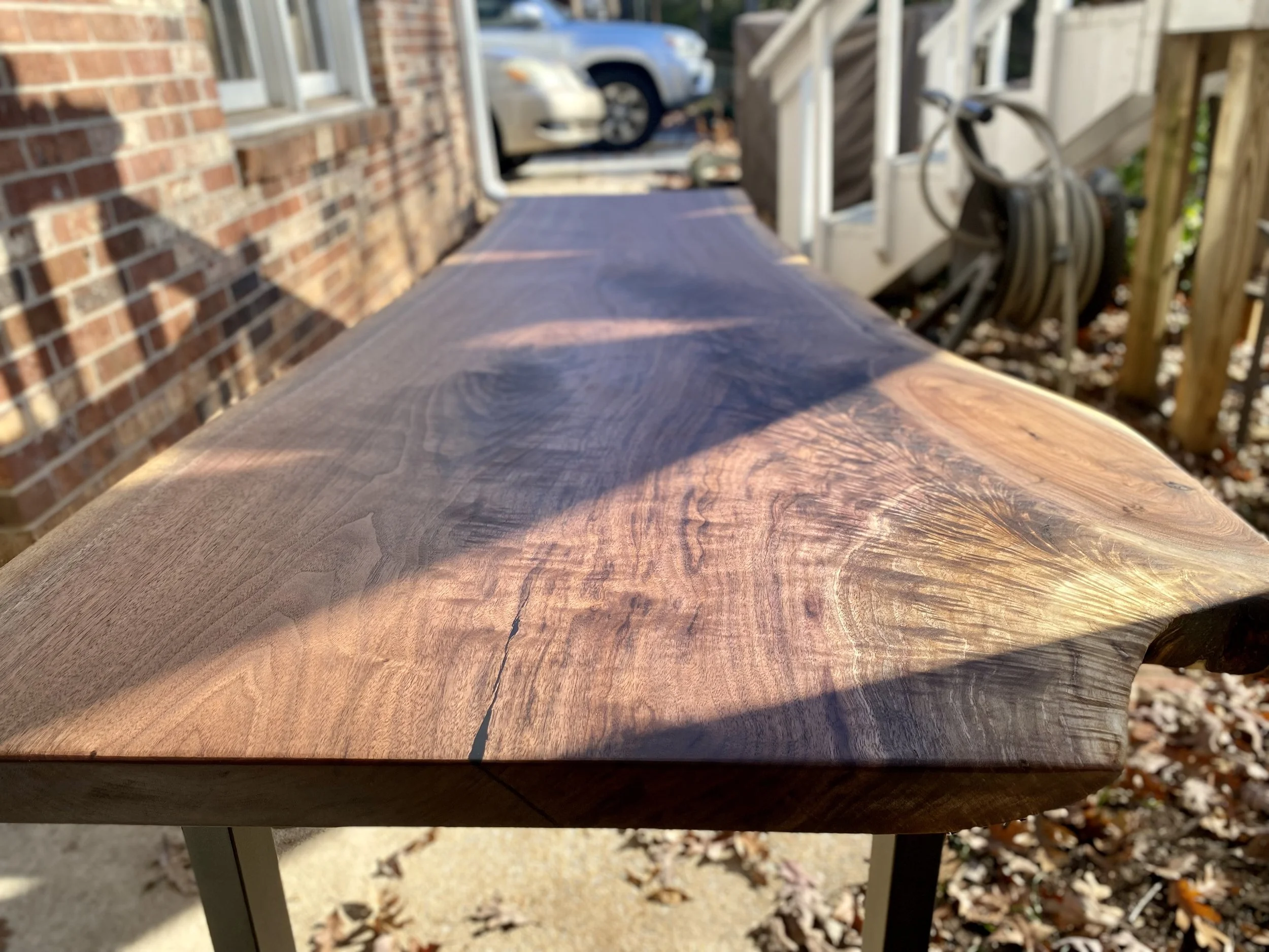 Hand-finished wood furniture using local Atlanta hardwoods