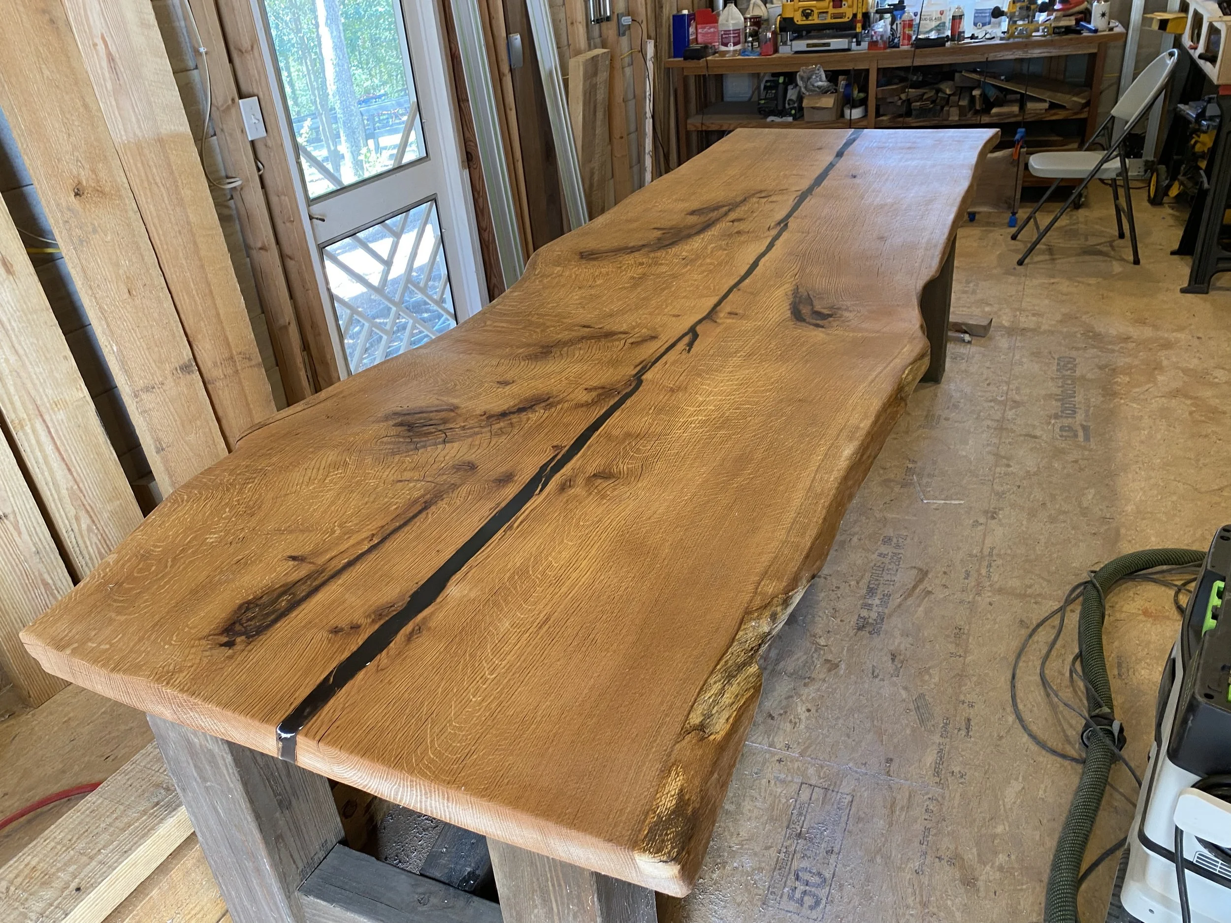 Custom-built dining table for hosting in Southern homes