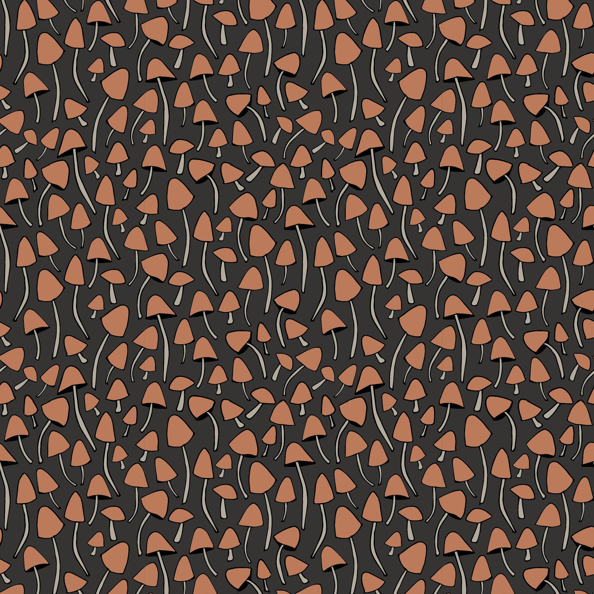 Tiny mushrooms original print.jpg