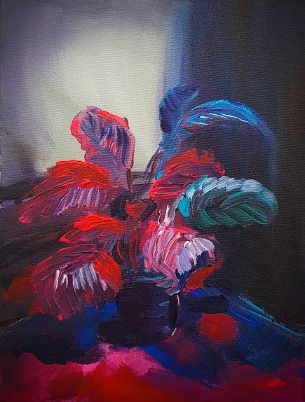 Plant series n1
Acrylic on canvas 30x40
2019