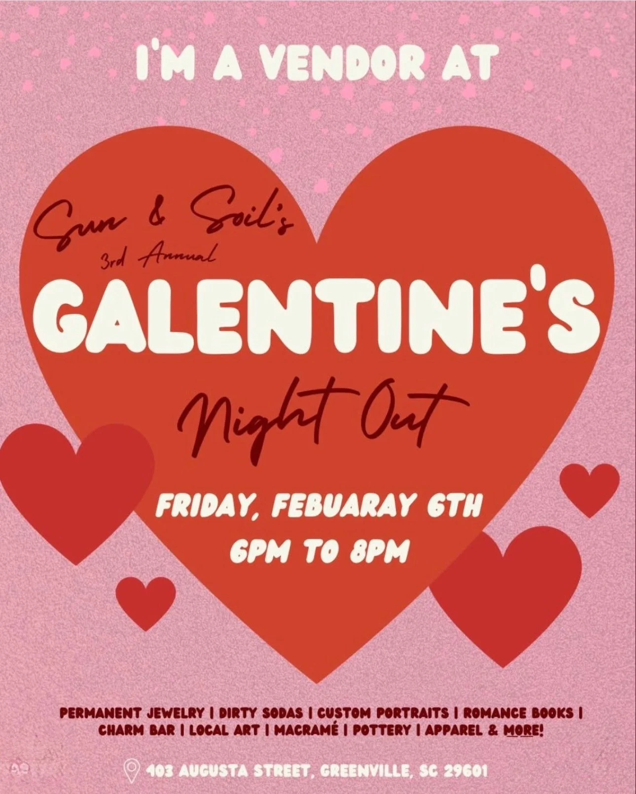 Sun and Soil's 3rd Annual Galentines Night Out
