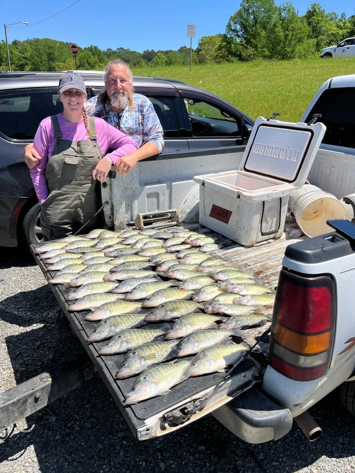 Wife Alicia and her Father after a fun day of fishing