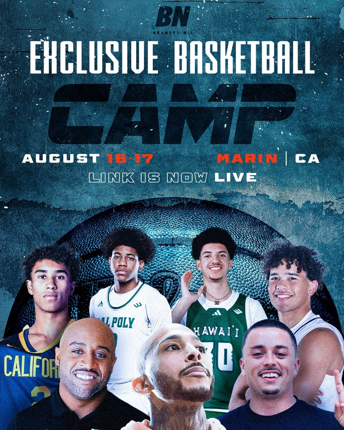 This is the biggest basketball experience Marin has ever seen. π₯π
Elite talent. Pro-level training. 
Some of the best minds and players in the game — all in one gym.
π Branded NIL Basketball Camp
π
 August 16–17 | β° 9AM–2PM
π T