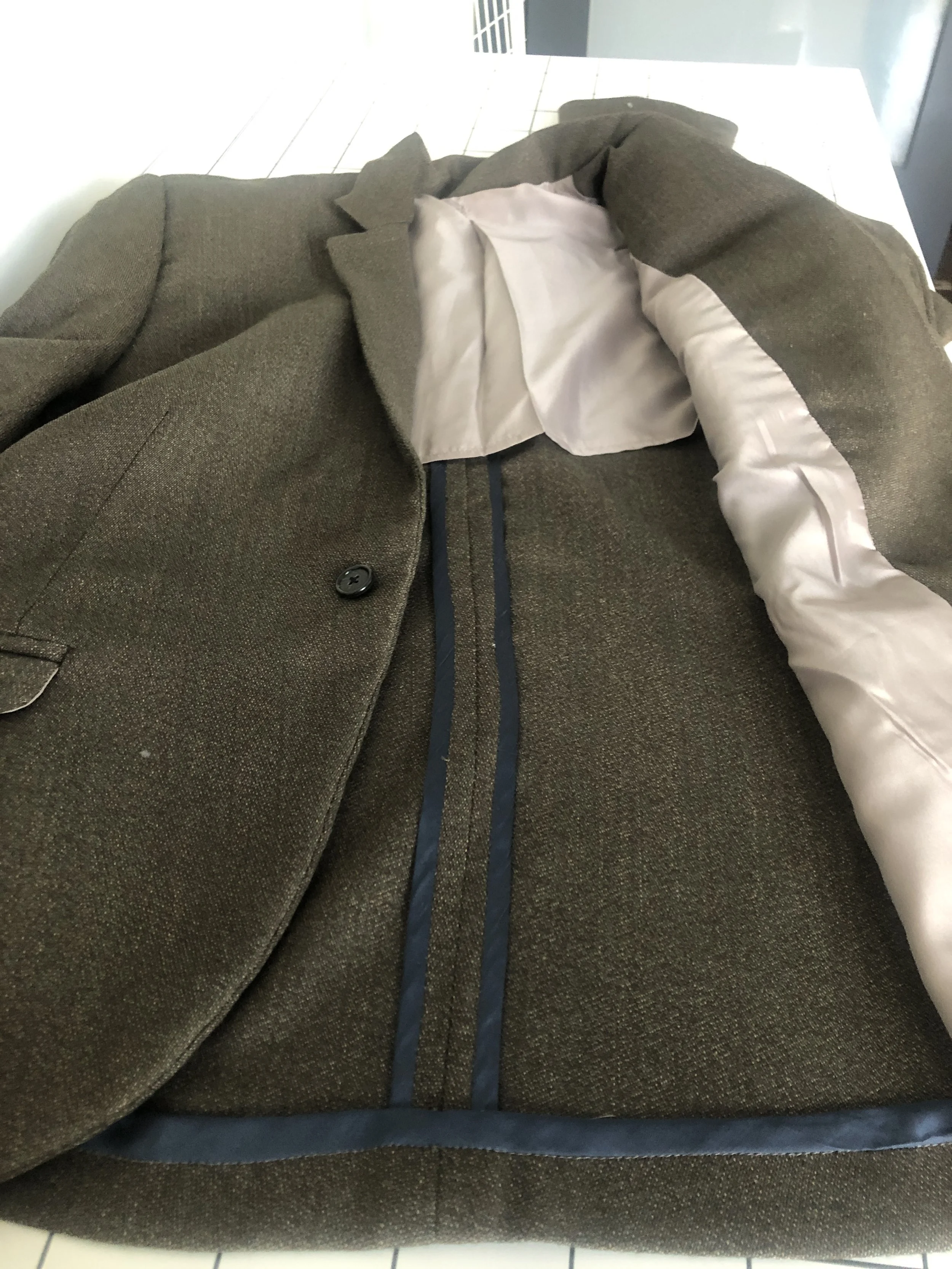 Inside of jacket with lining