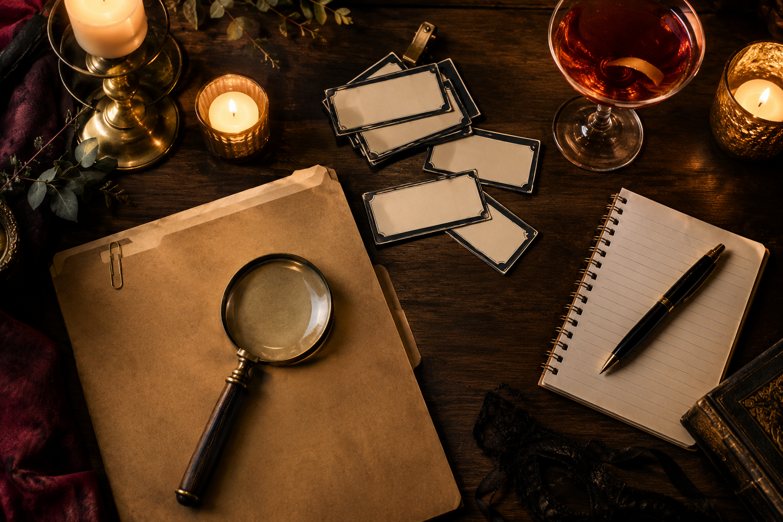 The Ultimate Murder Mystery Party Supplies Checklist