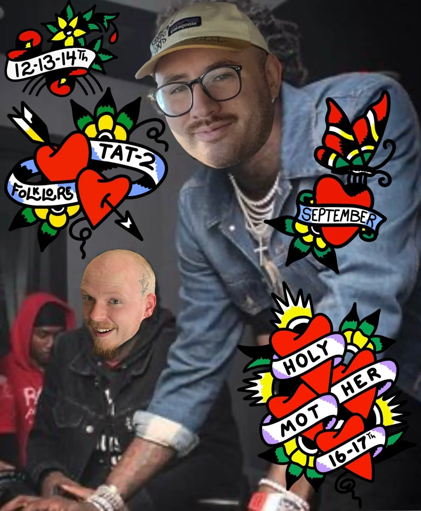 *SEPTEMBER* @kylesitarz and @beaujo_jojo halfway across the country tour! Our good friends @tattoo.folklore in Kentucky will be our first stop on the 12th and 13th of September then the illustrious @holymothertattoo in Colorado on the 16th and 17th d