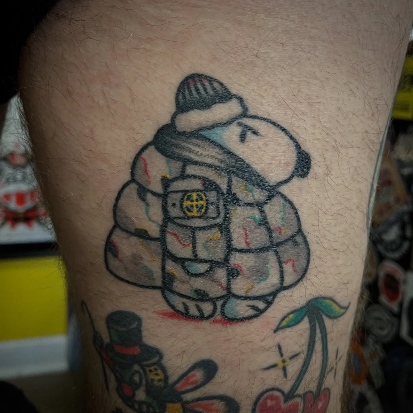 Get the badge in 
@sweetandsourtattoo 
#badgein #motion #innit #tattoo #puffy #snoopy #damn #fun