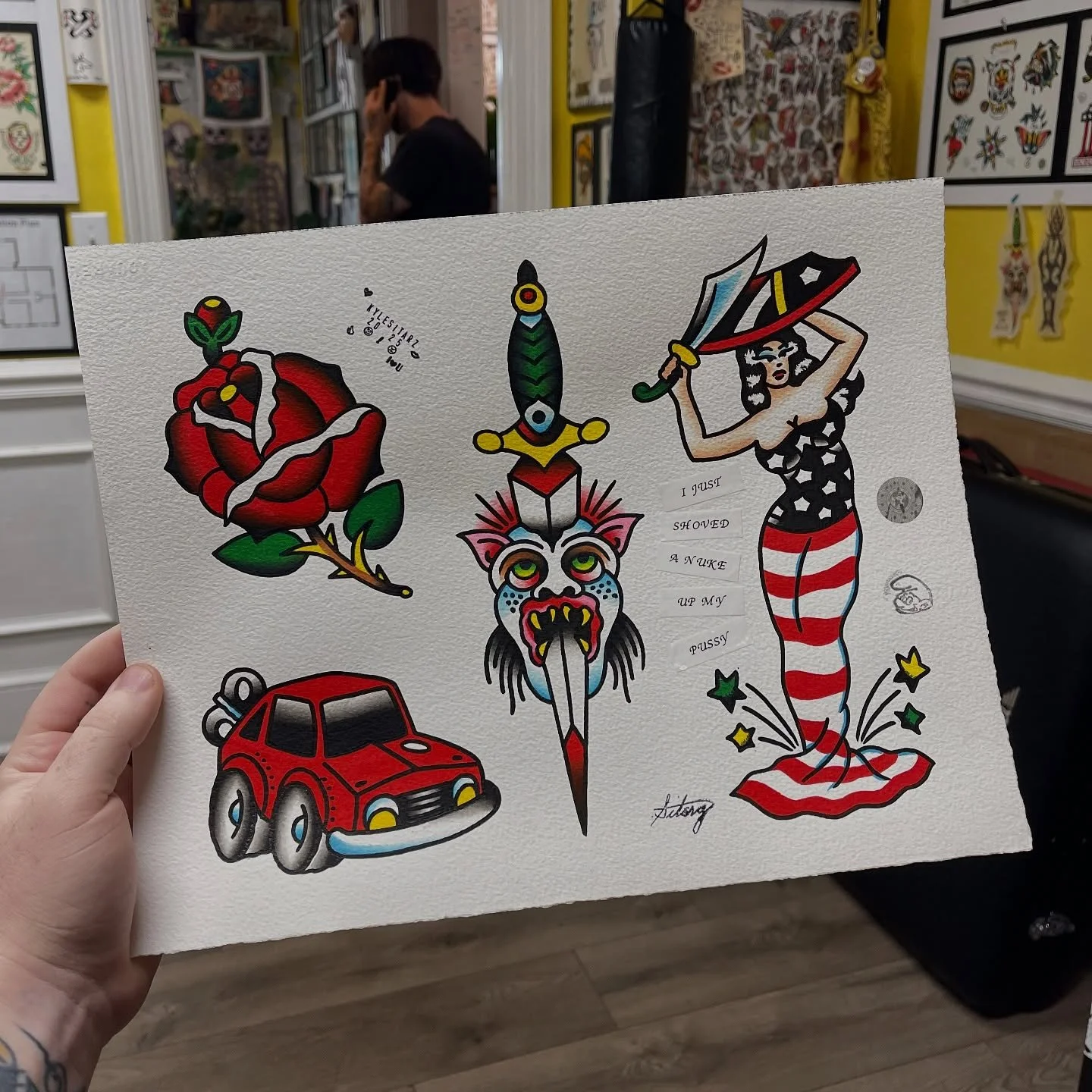 &hellip;I&rsquo;ll help you pack 😤 
@sweetandsourtattoo 
#trythatinasmalltown #5bigbooms #weddingphotography #bff #tattoo #geopolitics