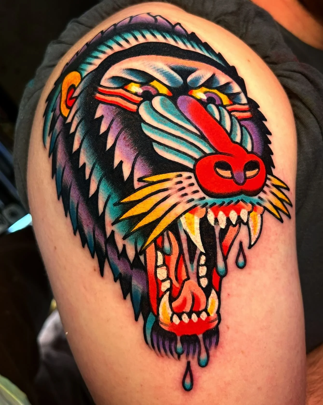 Thank you Marshall for getting tattooed again, you rule!!! @sweetandsourtattoo @amigosmfg @kingpintattoosupply #kingpintattoosupply