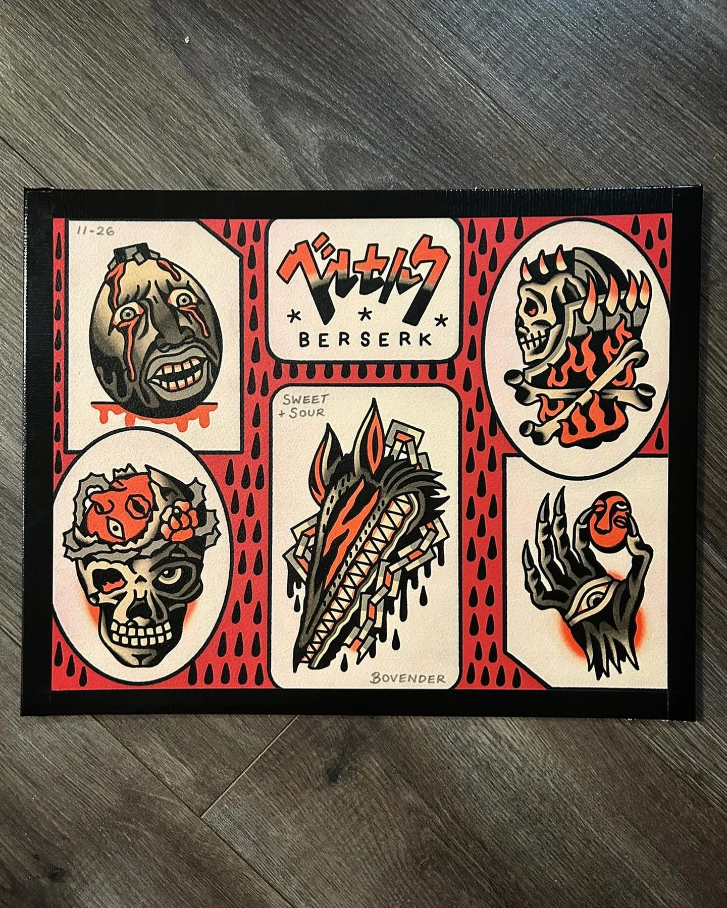 &ldquo;If you&rsquo;re always worried about crushing the ants beneath you, you won&rsquo;t be able to walk&rdquo; 11&rdquo;x14&rdquo; nib, ink, and tattoo pigment. MIURA FOREVER!! @sweetandsourtattoo @kingpintattoosupply #kingpintattoosupply