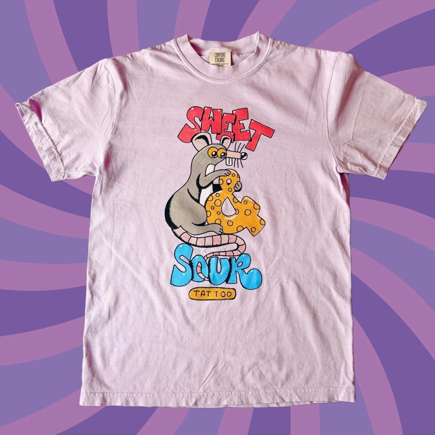NEW SHIRT DROP!!! &ldquo;Rat&rdquo; shirt designed by el jefe @suarezism has been added to our website, as well as a restock of our crazy popular &ldquo;Cat&rdquo; shirt!! Visit SWEETNSOURTATTOO.COM to get yours!! (Link is also in my bio) Worldwide s