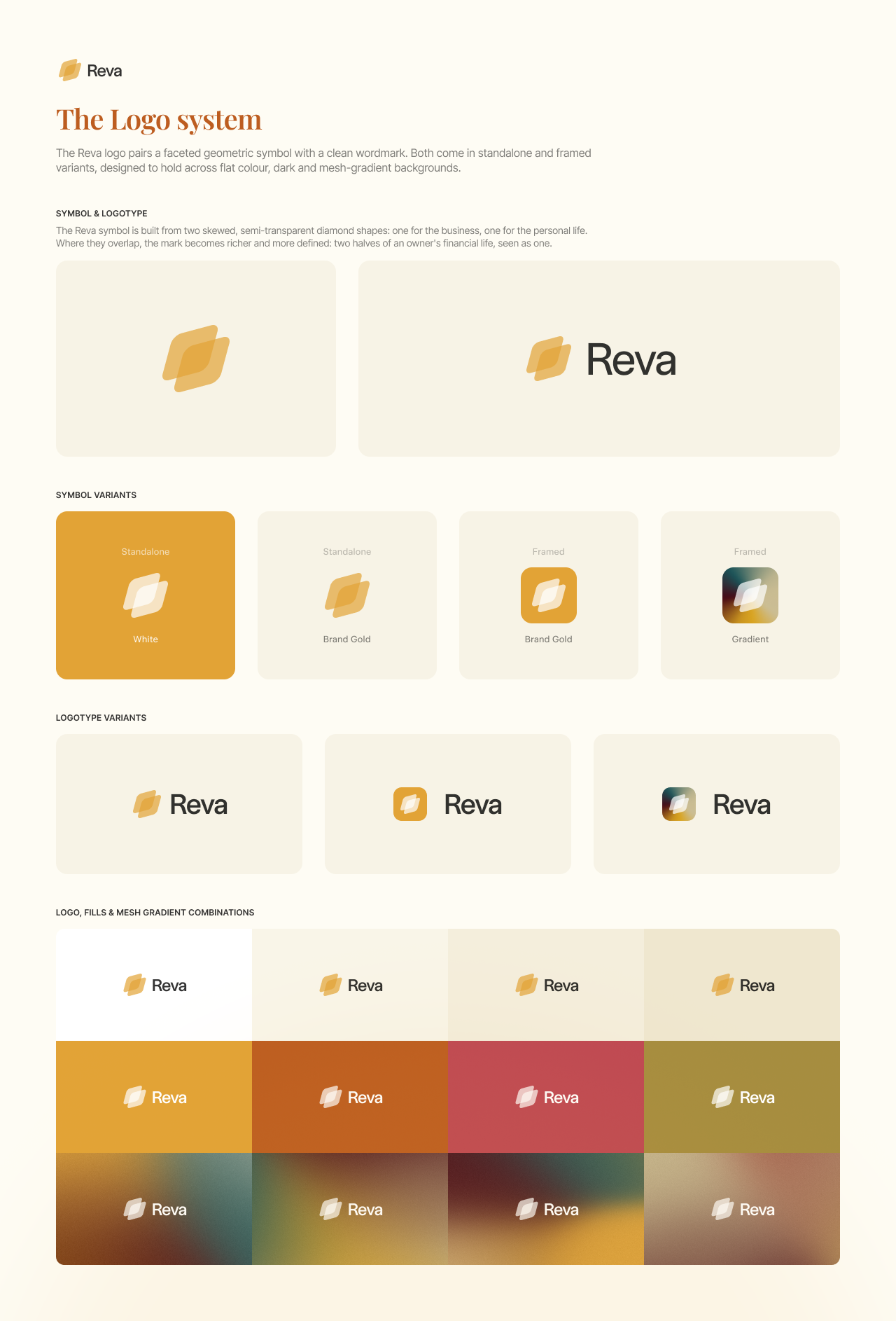 The Reva logo system