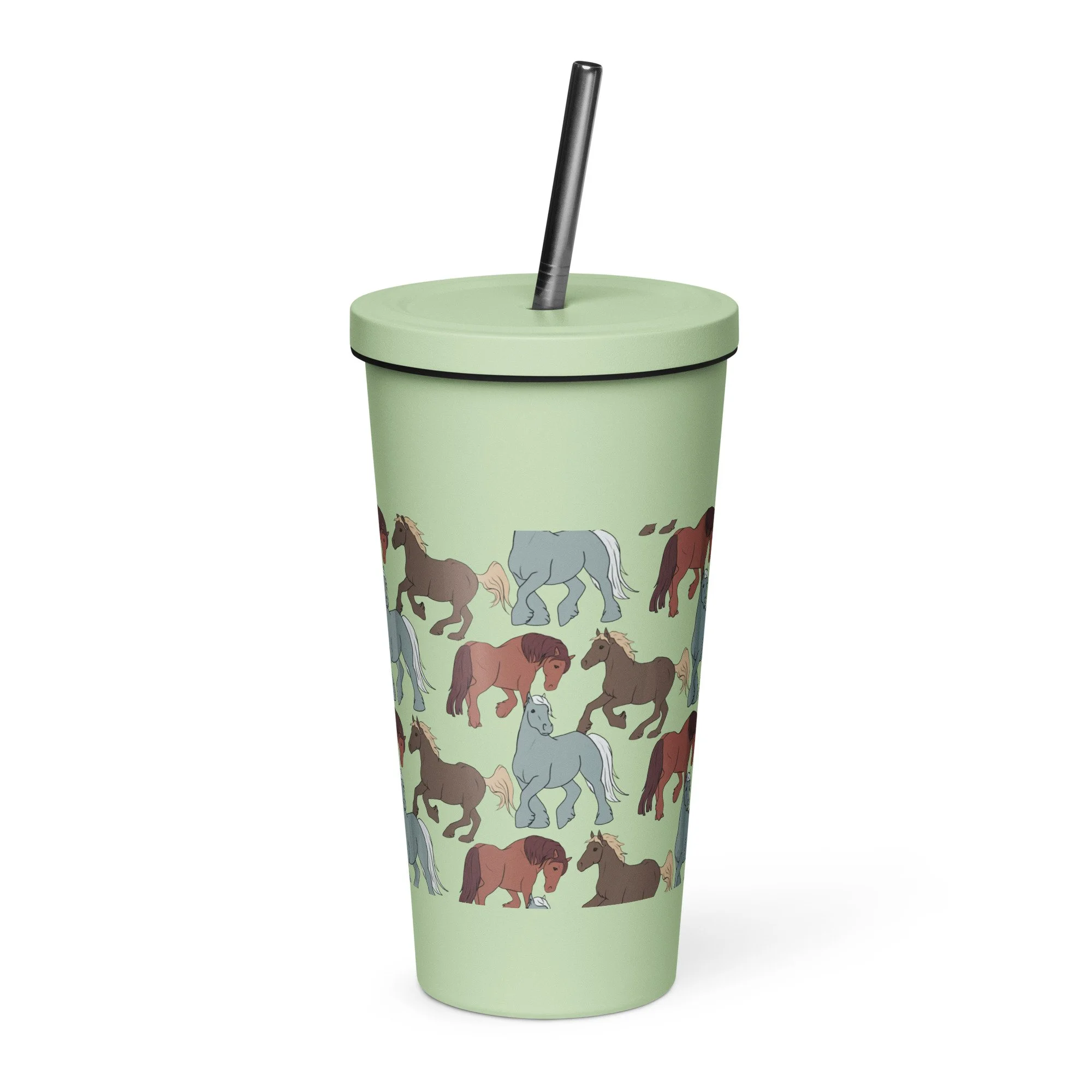 SW Ponies Insulated Tumbler w/ Straw