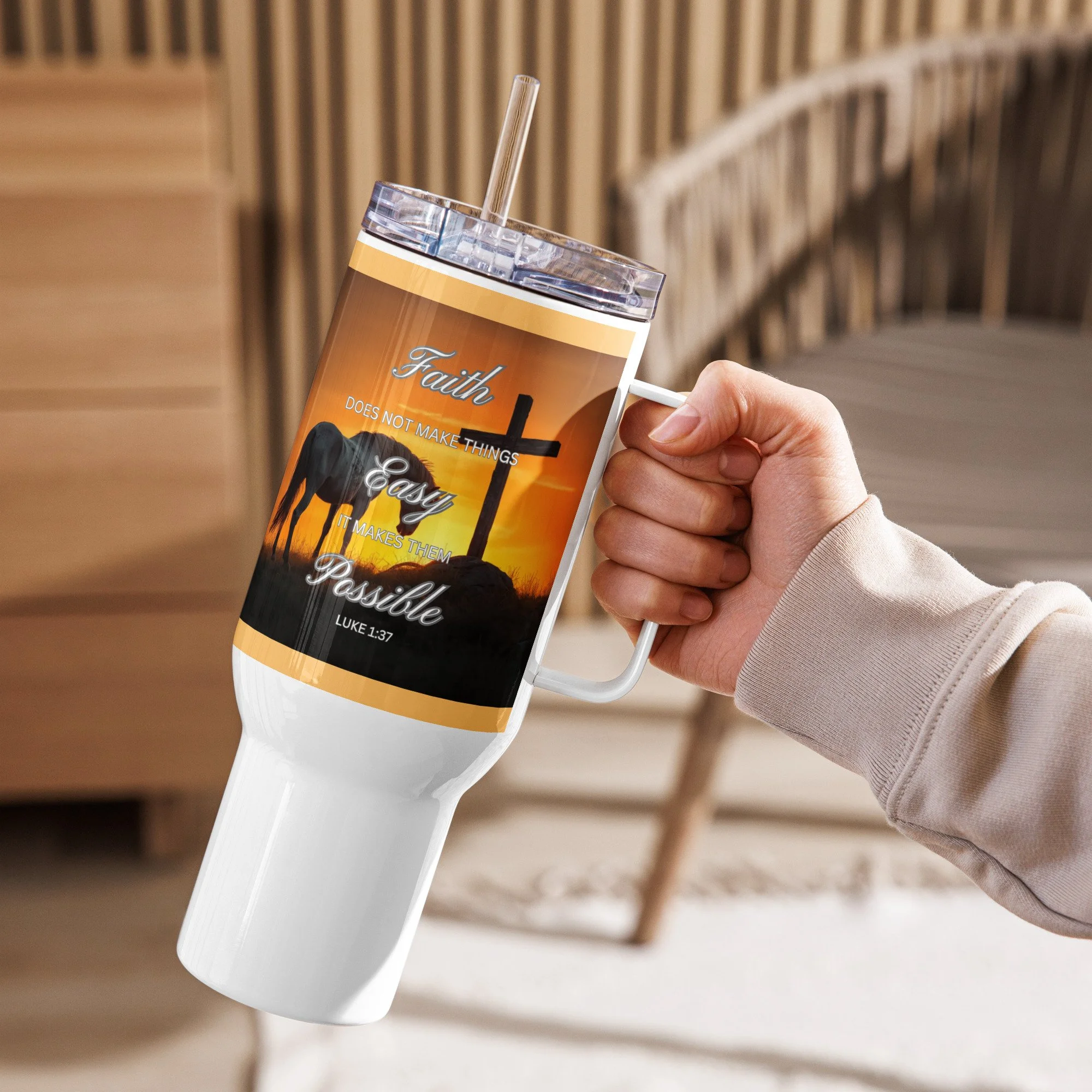 Equestrian Faith Travel Mug