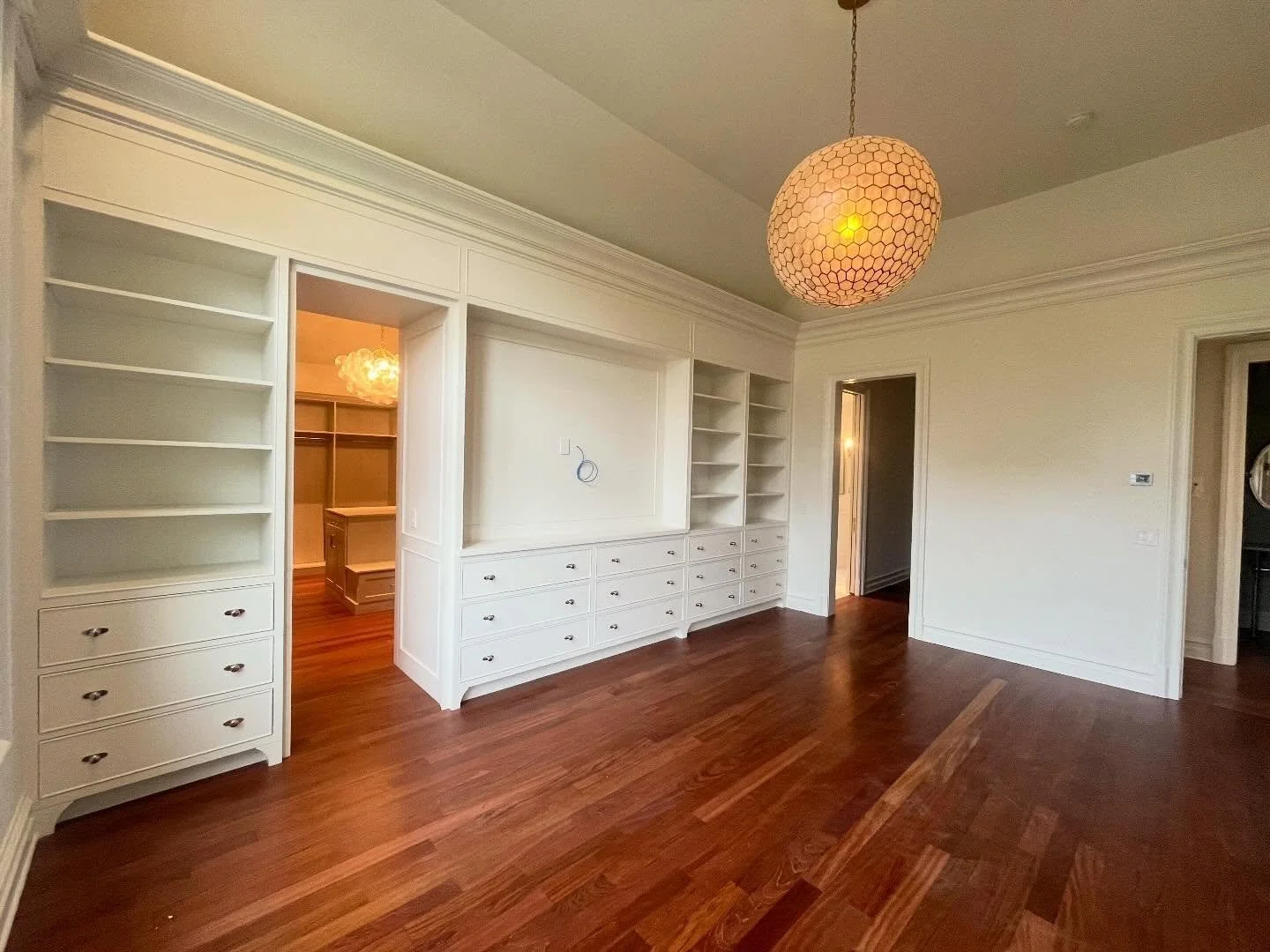 Primary bedroom. Storage, but make it intentional.

Custom built-ins that keep everything in its place &mdash; without sacrificing design.

Paired with a walk-in closet that&rsquo;s built for real use, not just looks.

Thoughtful details like this ar