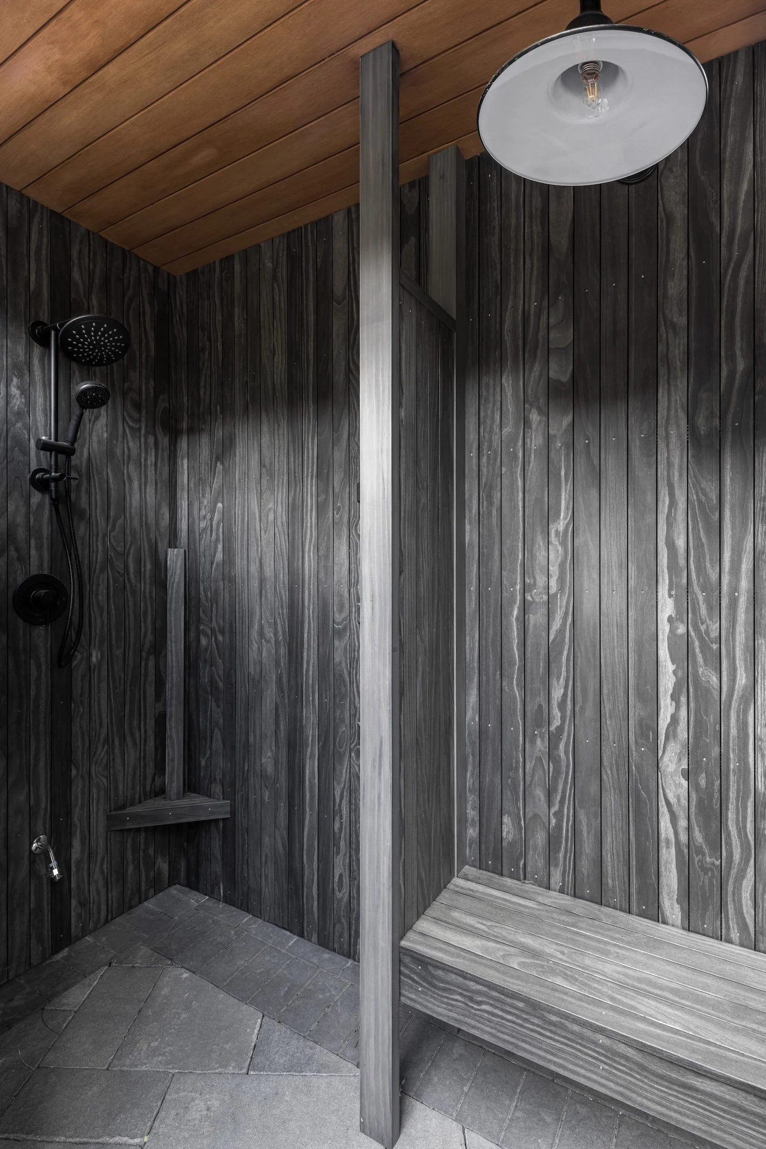 Hundred Acre Pond, South Kingstown, Construction, Builders, Neill Brothers, outdoor shower